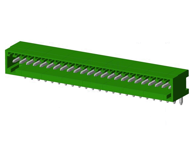 Connector: ontkoppelbare terminal strip; contact; mannelijk Connector: ontkoppelbare terminal strip; contact; mannelijk
